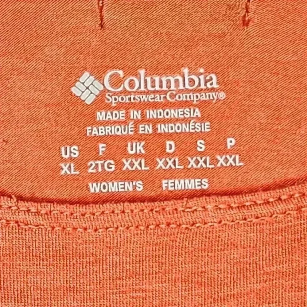 Columbia Womens Lightweight‎ Tank XL Peach Front Lined Workout Yoga Sports - Picture 2 of 14
